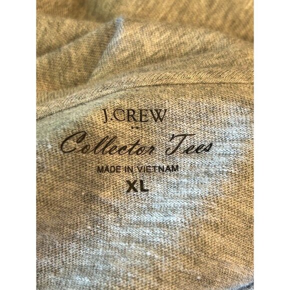 J. Crew T-Shirt XL Anchor Nautical Graphic Gray 100% Cotton‎ - Picture 4 of 6
